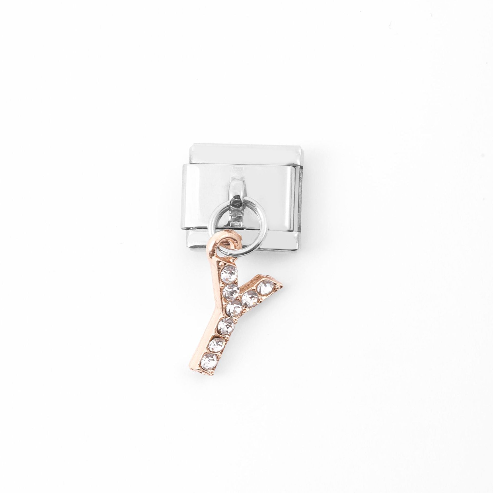 Wholesale Italian Charm Bracelet Stainless Steel Pendant Letter Module Charms